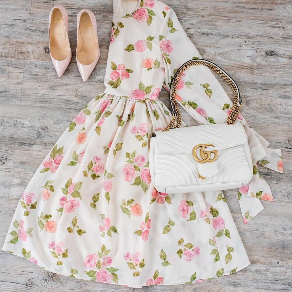 Rachel Parcell Petal pink floral dress